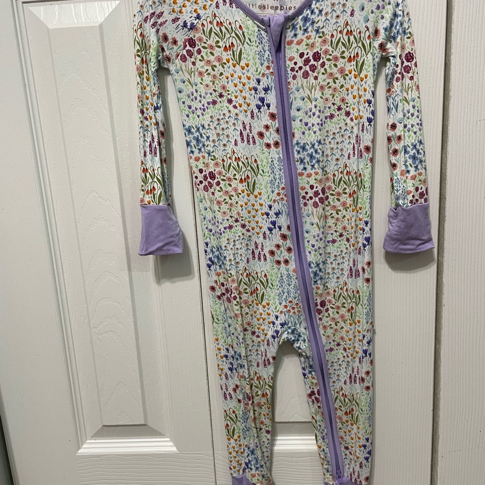 Floral Kids One Piece by Little Sleepies - Multicolor